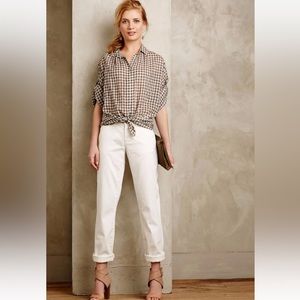 Anthropologie White Pants